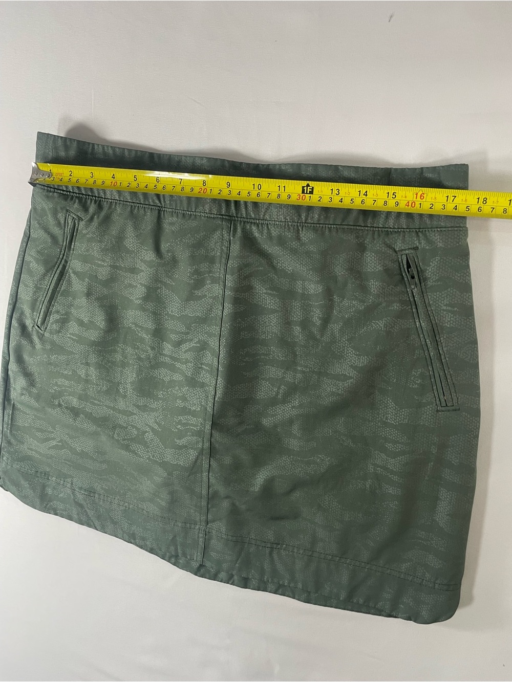 Orvis Olive Green Camouflage Mini Skirt - Picture 8 of 9